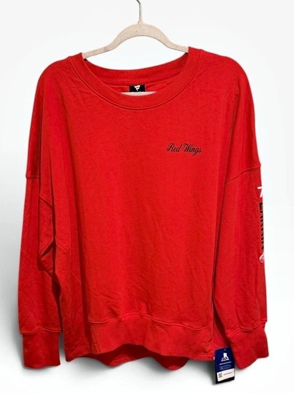 Fanatics Detroit Red Wings Dylan Larkin #71 Script Crewneck Sweatshirt L NWT
